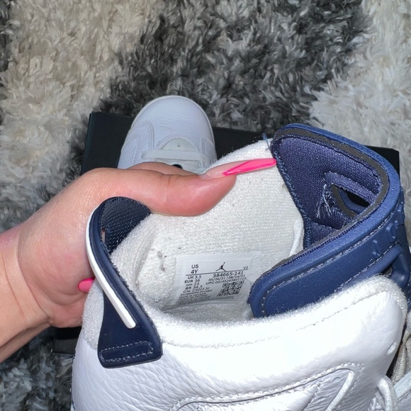 Air Jordan 6 Retro GS ‘Midnight Navy’ 2022 Sneakers - Picture 3 of 12